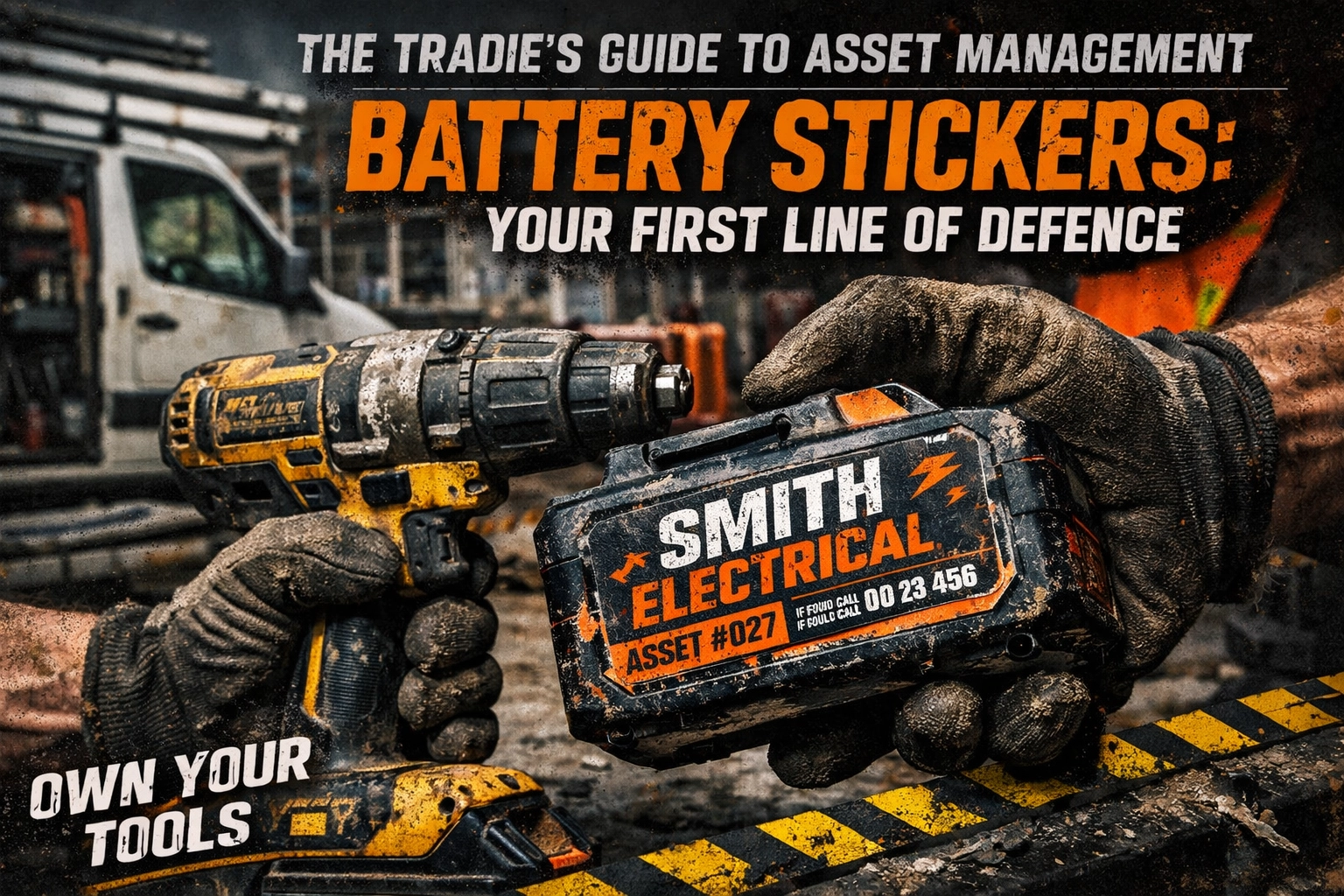 The Tradie’s Guide to Asset Management: Why Battery Stickers Are Your First Line of Defence