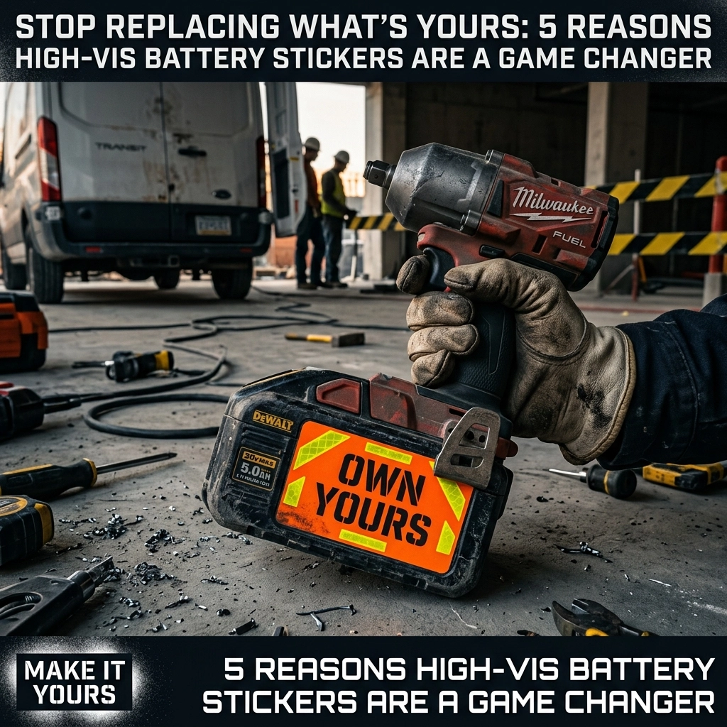 Stop Replacing What’s Yours: 5 Reasons High-Vis Battery Stickers Are a Game Changer